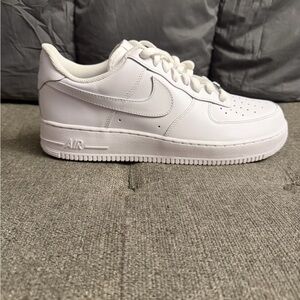 Nike Men’s Air Force 1 Low White Athletic Sneakers